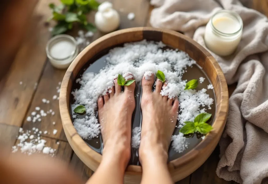 pied qui brûle remède de grand-mère