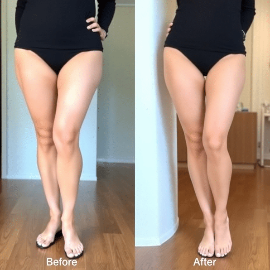 pressothérapie avant apres